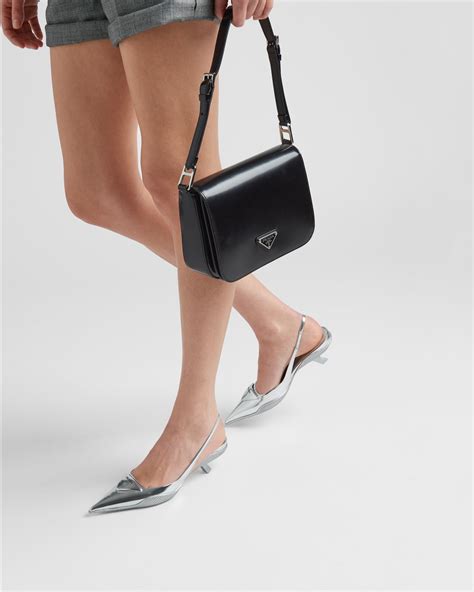 prada leather slingback ballet flats|Prada pumps and sandals.